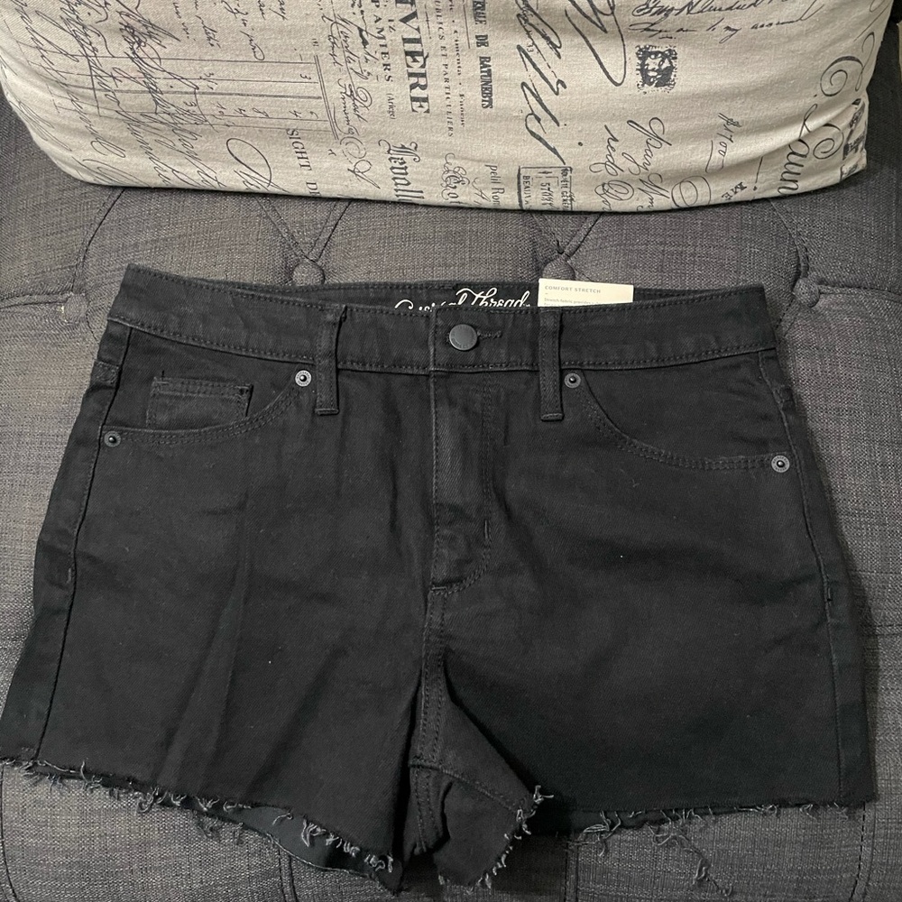 Universal Thread High Rise Black Denim Shorts